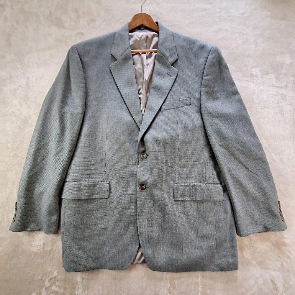 Lauren Ralph Lauren Suit Jacket Mens 42 Gray Wool Check Single Vent 2 Btn Canada